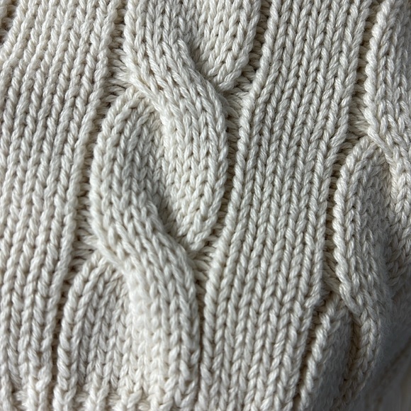 J Crew Cream Cable-Knit Zip Up Sweater - Picture 12 of 17
